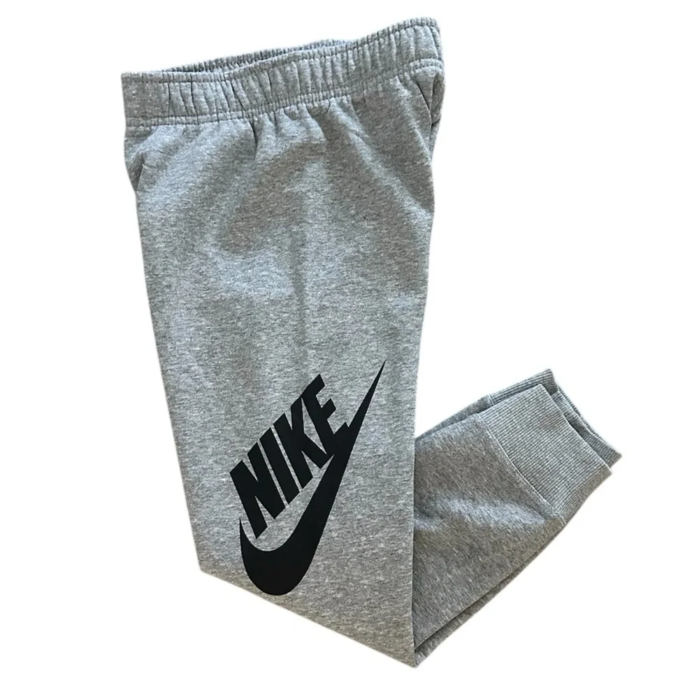 Nike Heather Gray Jogger Pants Boys Size 7 NWT
